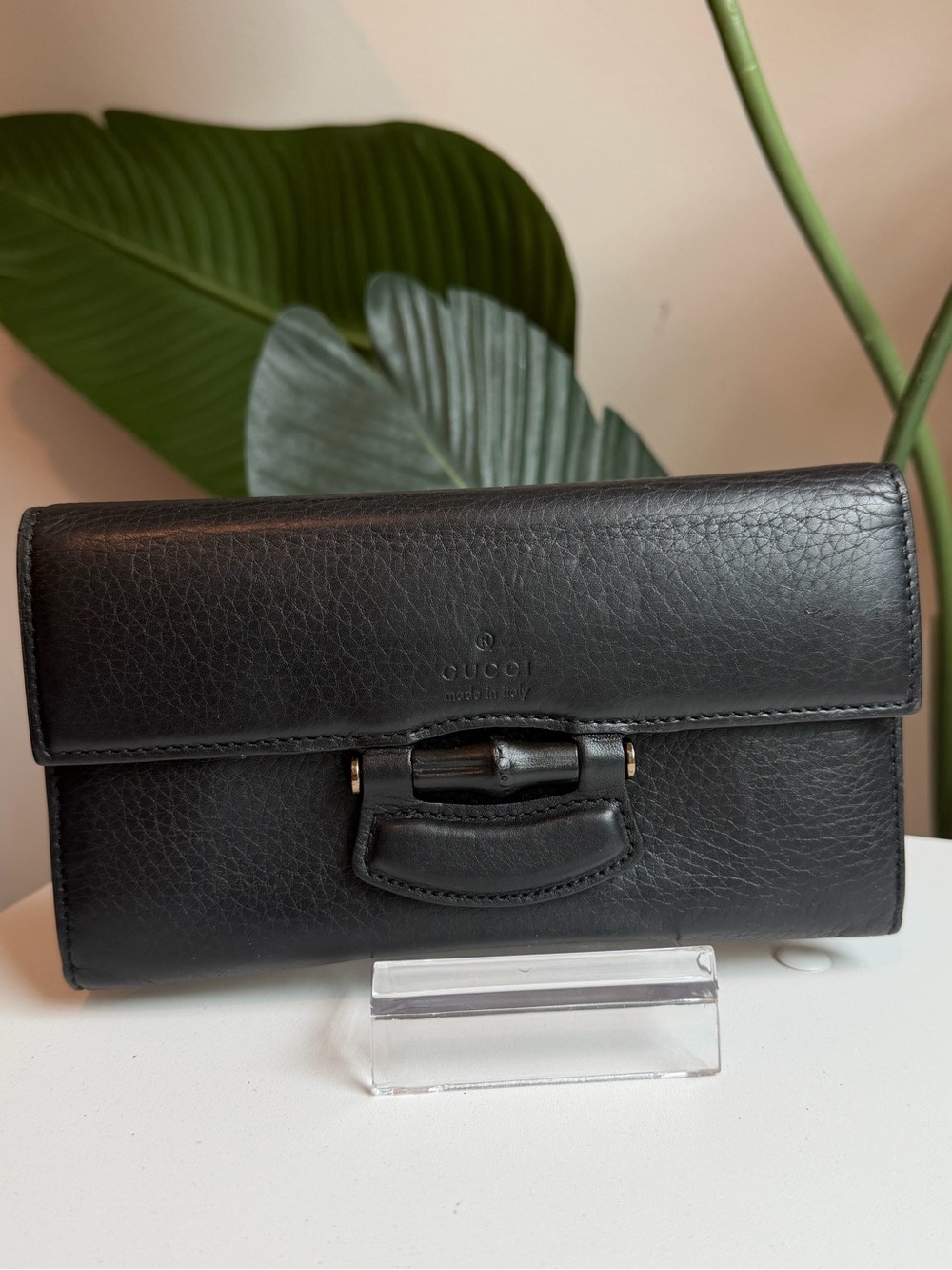 Gucci โTom Ford Bamboo Leather Nouveau Long Flapโ